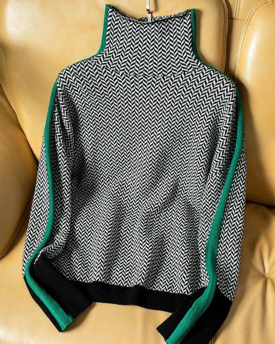 ELISA | Jersey de cuello alto de diseño