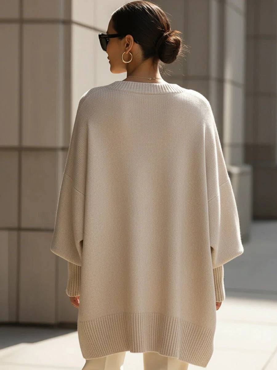 PILAR | Jersey poncho oversize de punto
