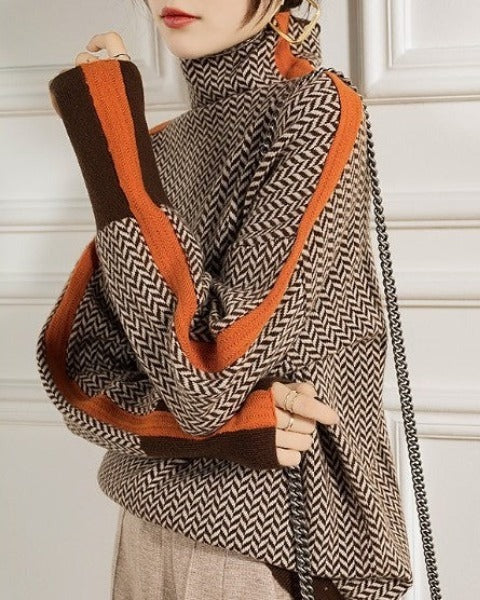 ELISA | Jersey de cuello alto de diseño