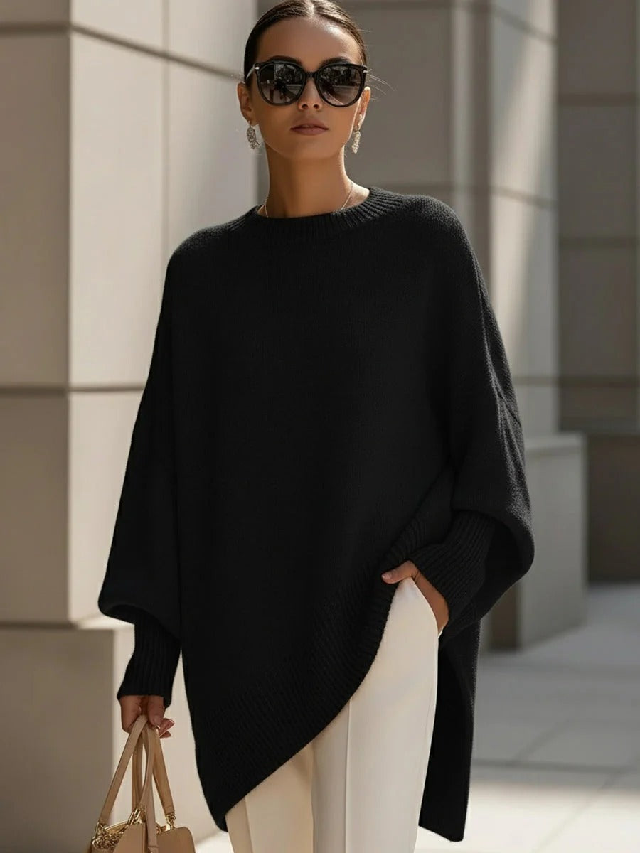 PILAR | Jersey poncho oversize de punto