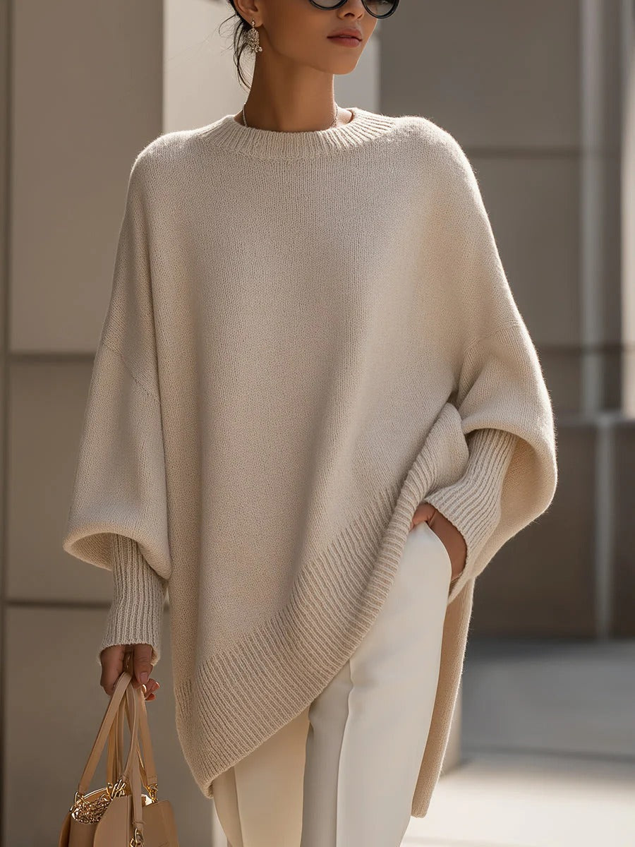 PILAR | Jersey poncho oversize de punto