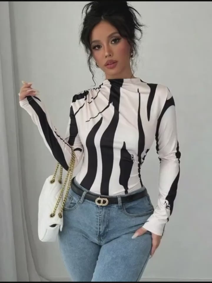 Camiseta estampada- Zebra